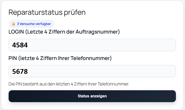 Statusabfrage